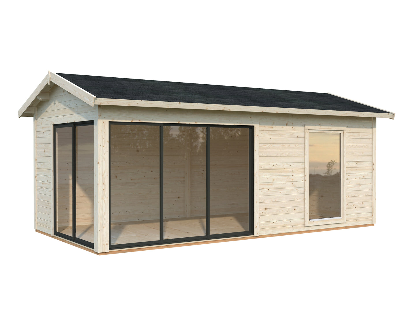 Palmako Amanda 17,1 m2 Slide Plus - Naturbelassen
