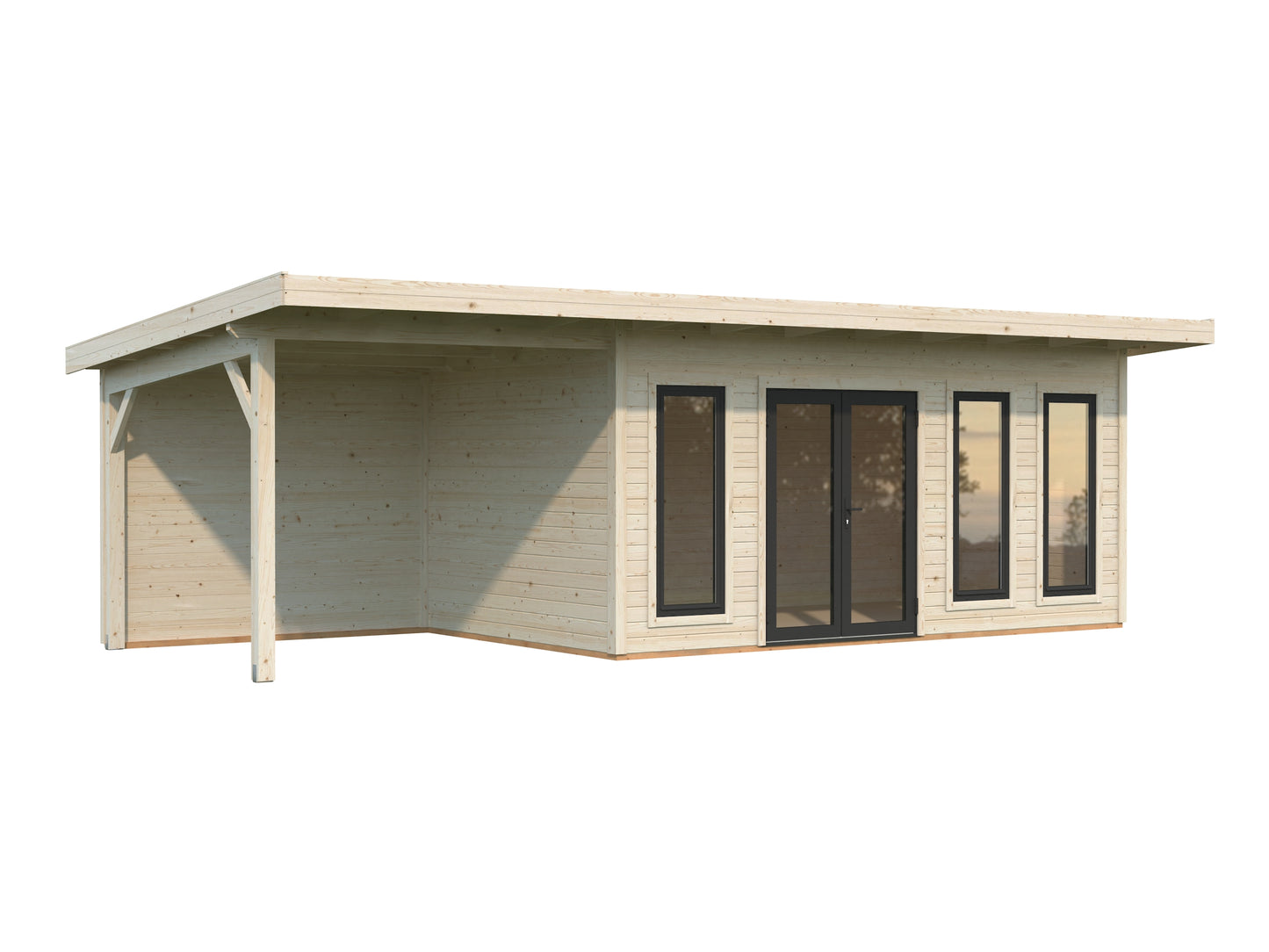 Palmako Aurelia 15,2+7,9 m2 - Transparent tauchgrundiert