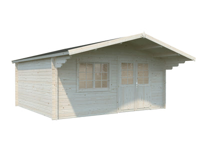 Palmako Britta 19,7 m2 - Lackiert dunkelgrau RAL7012 + anthrazit RAL7016
