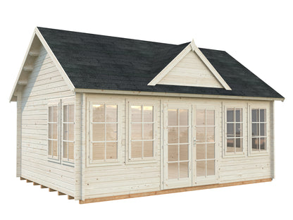 Palmako Claudia 19,4 m2 - Lackiert dunkelgrau RAL7012 + anthrazit RAL7016
