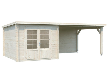 Palmako Ella 6,9+10,0 m2 - Grau tauchgrundiert