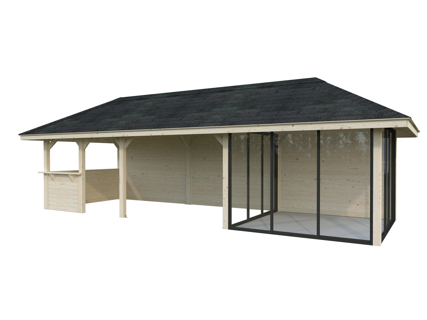 Palmako Bianca 24,9 m2 Set 216 Slide - Hellbraun tauchgrundiert