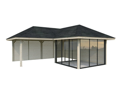 Palmako Bianca 24,9 m2 Set 511 Slide Plus - Transparent tauchgrundiert