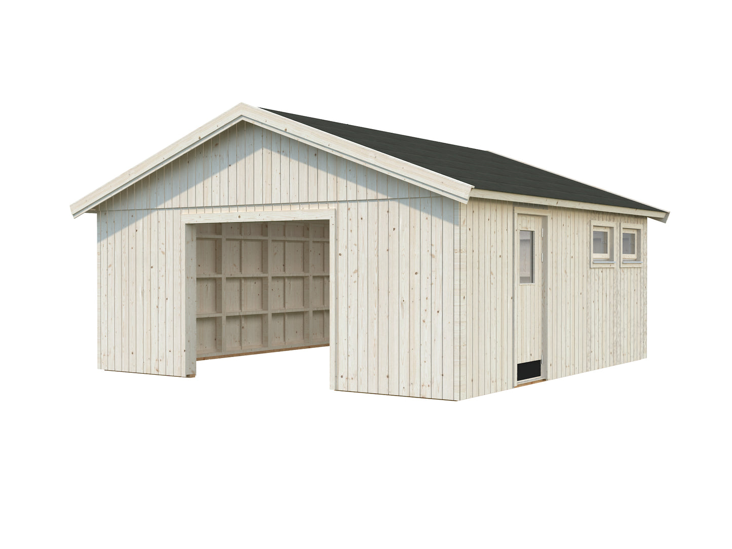 Palmako Andre 28,5 m2 ohne Tor - Naturbelassen