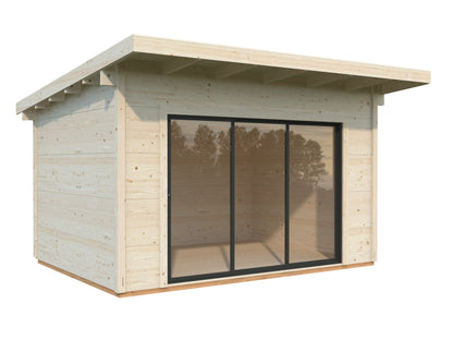 Palmako Grace 11,2 m2 - Lackiert dunkelgrau RAL7012 + anthrazit RAL7016