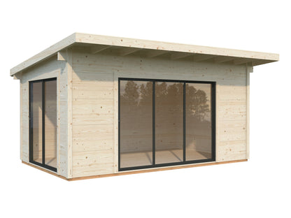 Palmako Grace 14,1 m2 - Lackiert weiß RAL9016 + anthrazit RAL7016
