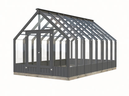 Palmako Emilia 13,8 m2 (RAL7012) - Lackiert dunkelgrau RAL7012