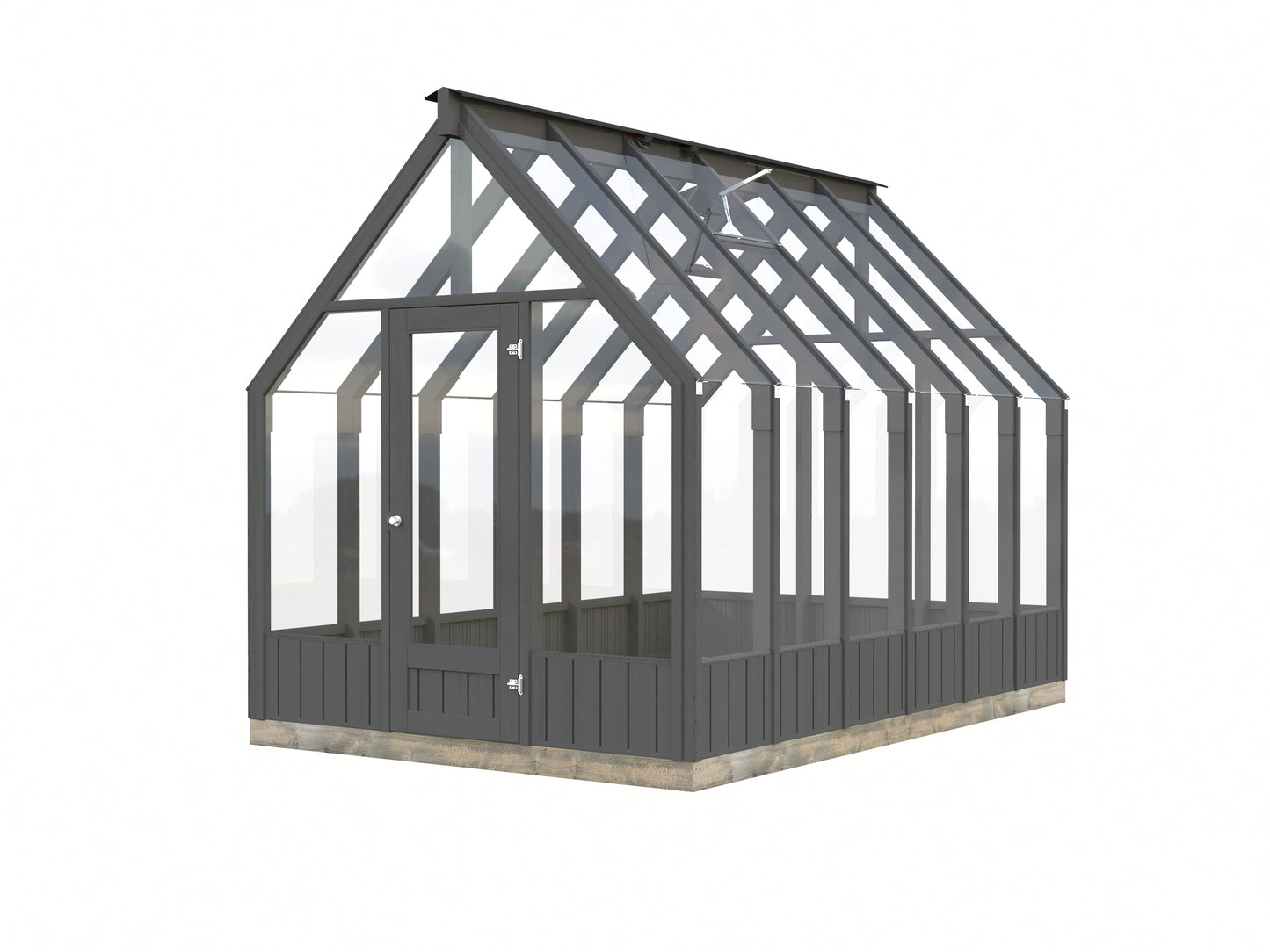 Palmako Emilia 8,2 m2 (RAL7012) - Lackiert dunkelgrau RAL7012