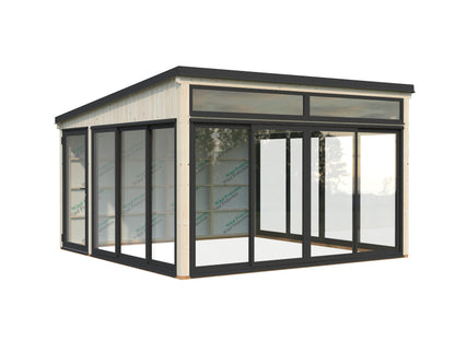 Palmako Saga 16,6 m2 Slide Plus - Naturbelassen