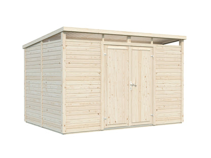 Palmako Elias 7,3 m2 - Lackiert hellgrau RAL7042
