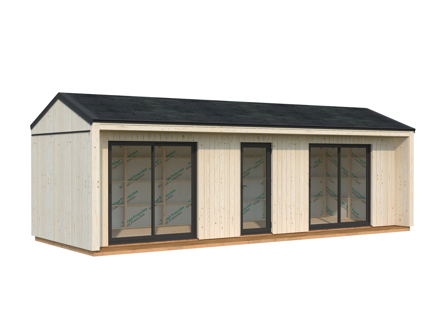 Palmako Rebekka 22,4 m2 - Naturbelassen