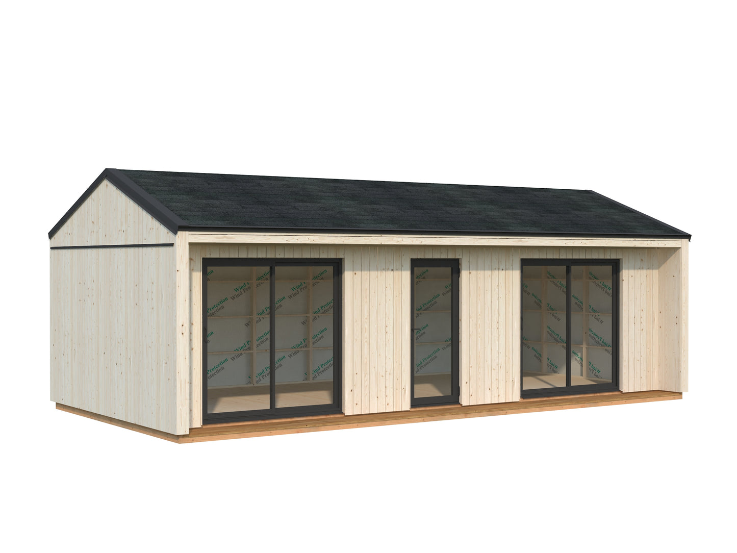 Palmako Rebekka 31,8 m2 - Naturbelassen