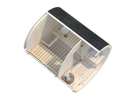 Palmako Anita 1,3+0,7 m2 - Naturbelassen