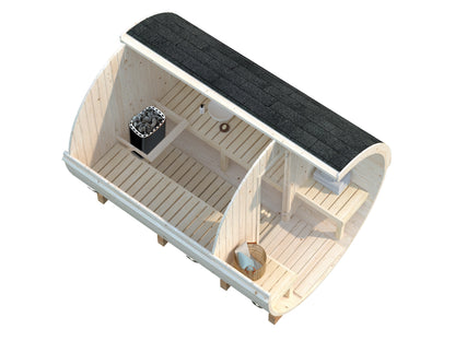 Palmako Anita 1,6+0,7 m2 - Naturbelassen
