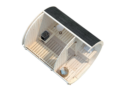 Palmako Anita 1,3+0,7 m2 - Naturbelassen