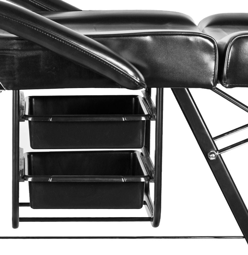 ActiveShop Kosmetikstuhl A202 mit schwarzen Wannen