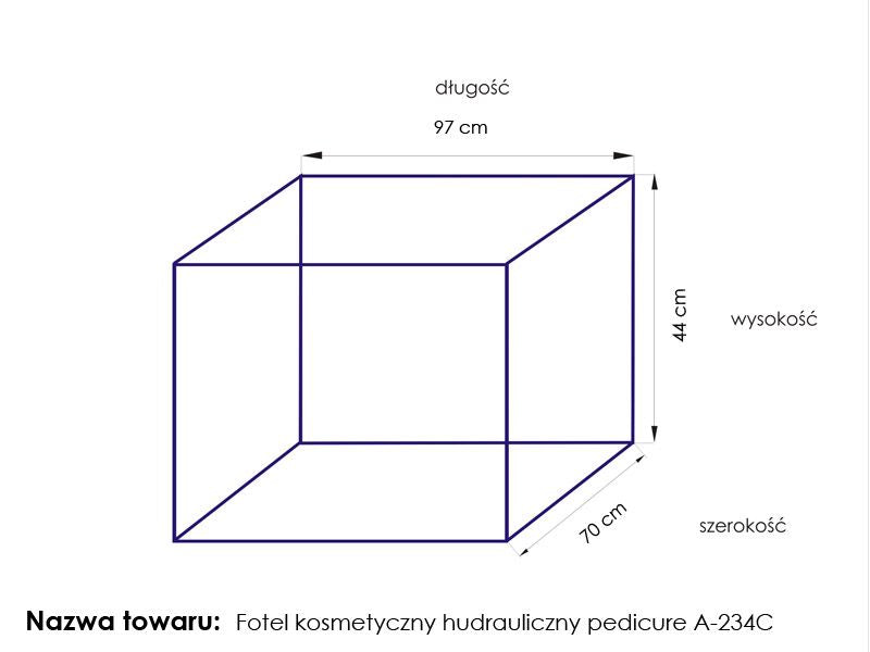 ActiveShop Kosmetikstuhl hydr. A 234C Pedi weiß
