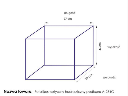 ActiveShop Kosmetikstuhl hydr. A 234C Pedi weiß
