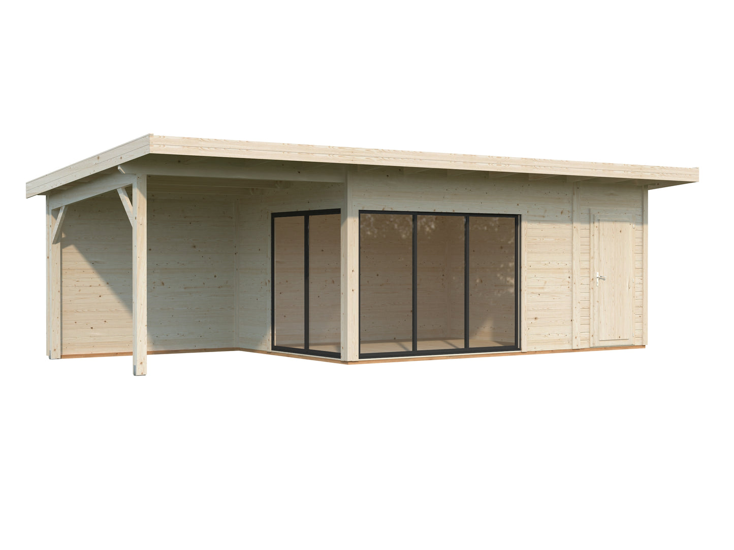Palmako Andrea 15,2+7,9 m2 Slide - Grau tauchgrundiert