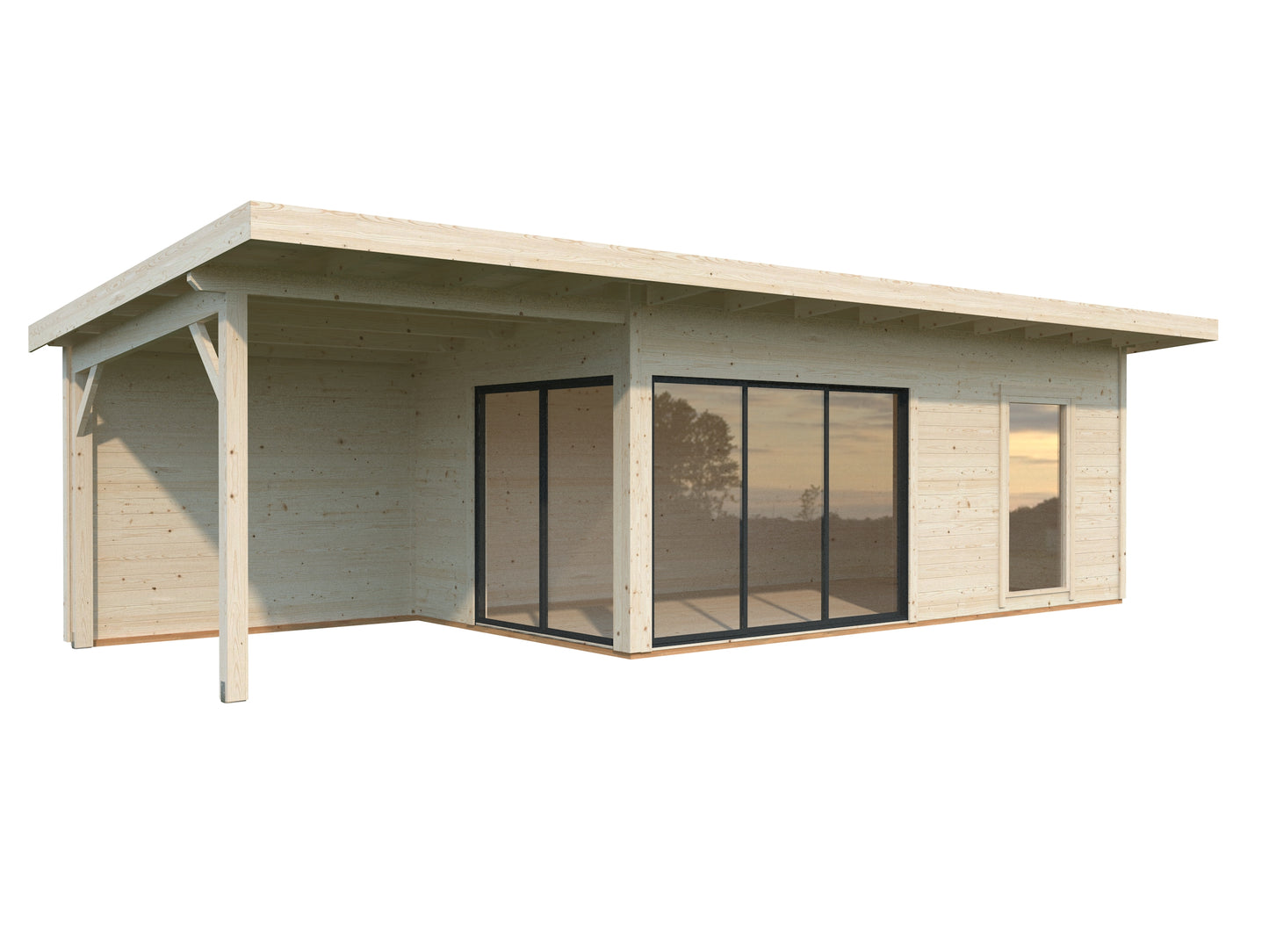 Palmako Andrea 17,1+7,9 m2 Slide - Transparent tauchgrundiert
