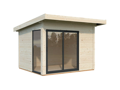 Palmako Andrea 7,5 m2 Slide Plus - Lackiert weiß RAL9016 + anthrazit RAL7016