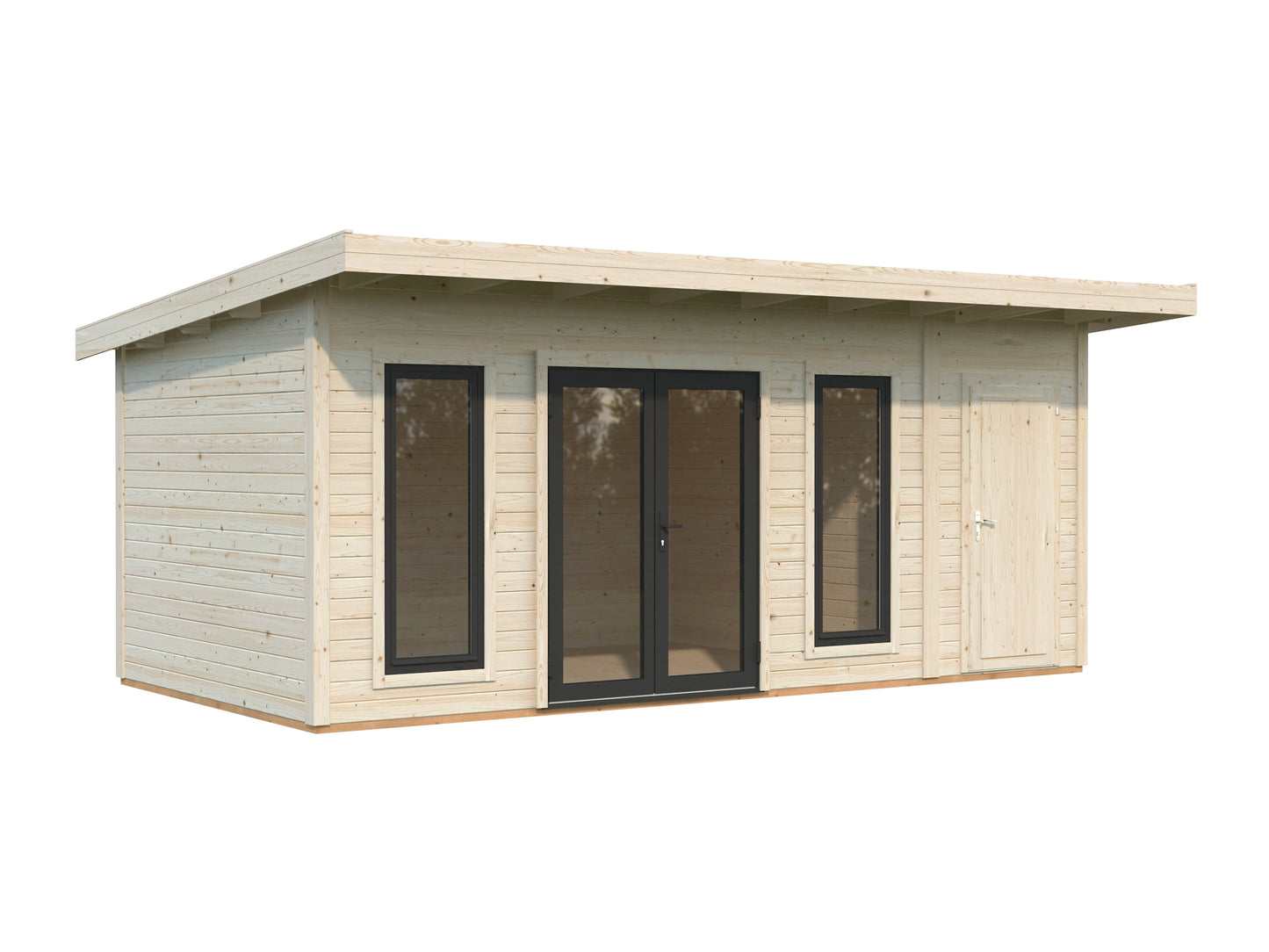 Palmako Aurelia 16,7 m2 - Lackiert weiß RAL9016 + anthrazit RAL7016