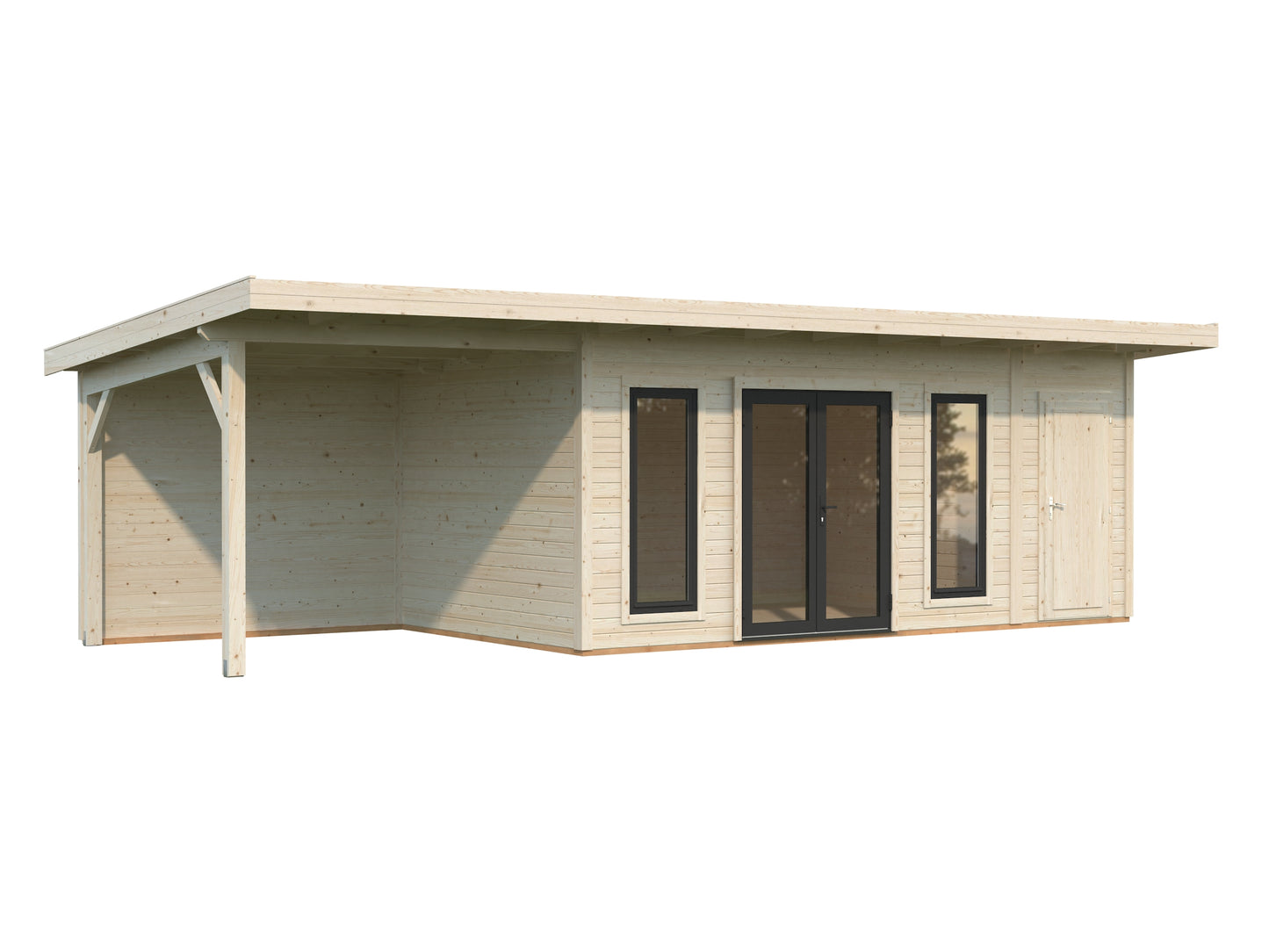 Palmako Aurelia 16,7+7,9 m2 - Grau tauchgrundiert