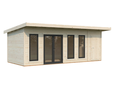 Palmako Aurelia 19,2 m2 - Lackiert dunkelgrau RAL7012 + anthrazit RAL7016