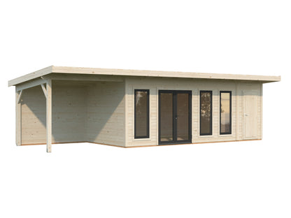 Palmako Aurelia 19,2+7,9 m2 - Hellbraun tauchgrundiert