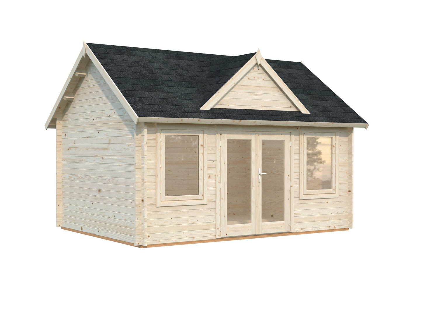 Palmako Claudia 14,2 m2 - Lackiert dunkelgrau RAL7012 + anthrazit RAL7016
