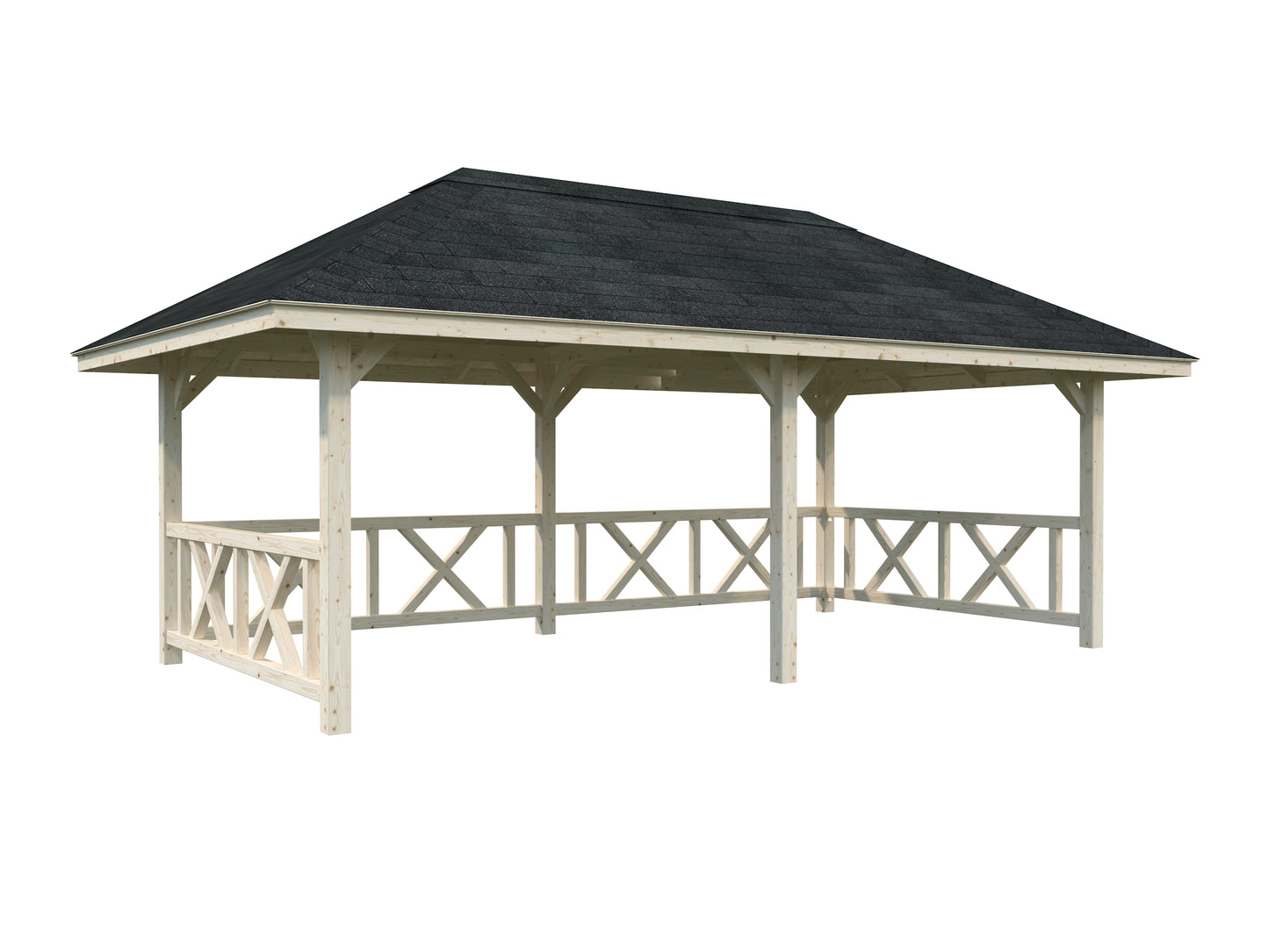 Palmako Bianca 16,6 m2 Set 107 - Lackiert weiß RAL9016