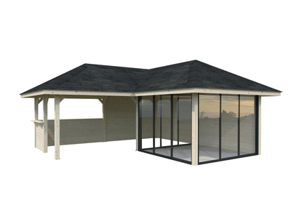 Palmako Bianca 24,9 m2 Set 210 Slide - Hellbraun tauchgrundiert
