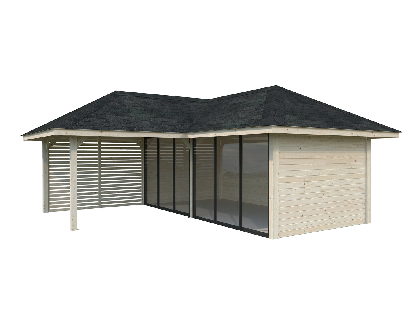 Palmako Bianca 24,9 m2 Set 213 Slide - Naturbelassen