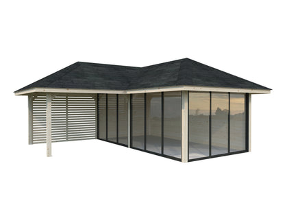 Palmako Bianca 24,9 m2 Set 514 Slide Plus - Hellbraun tauchgrundiert