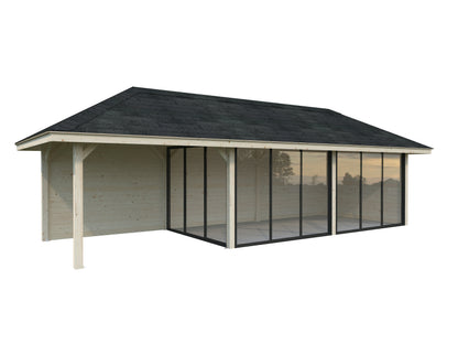 Palmako Bianca 24,9 m2 Set 517 Slide Plus - Hellbraun tauchgrundiert