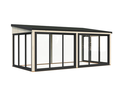 Palmako Lumi 16,2 m2 Slide - Hellbraun tauchgrundiert