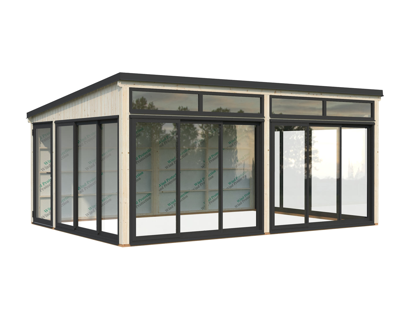 Palmako Saga 23,3 m2 Slide Plus - Grau tauchgrundiert