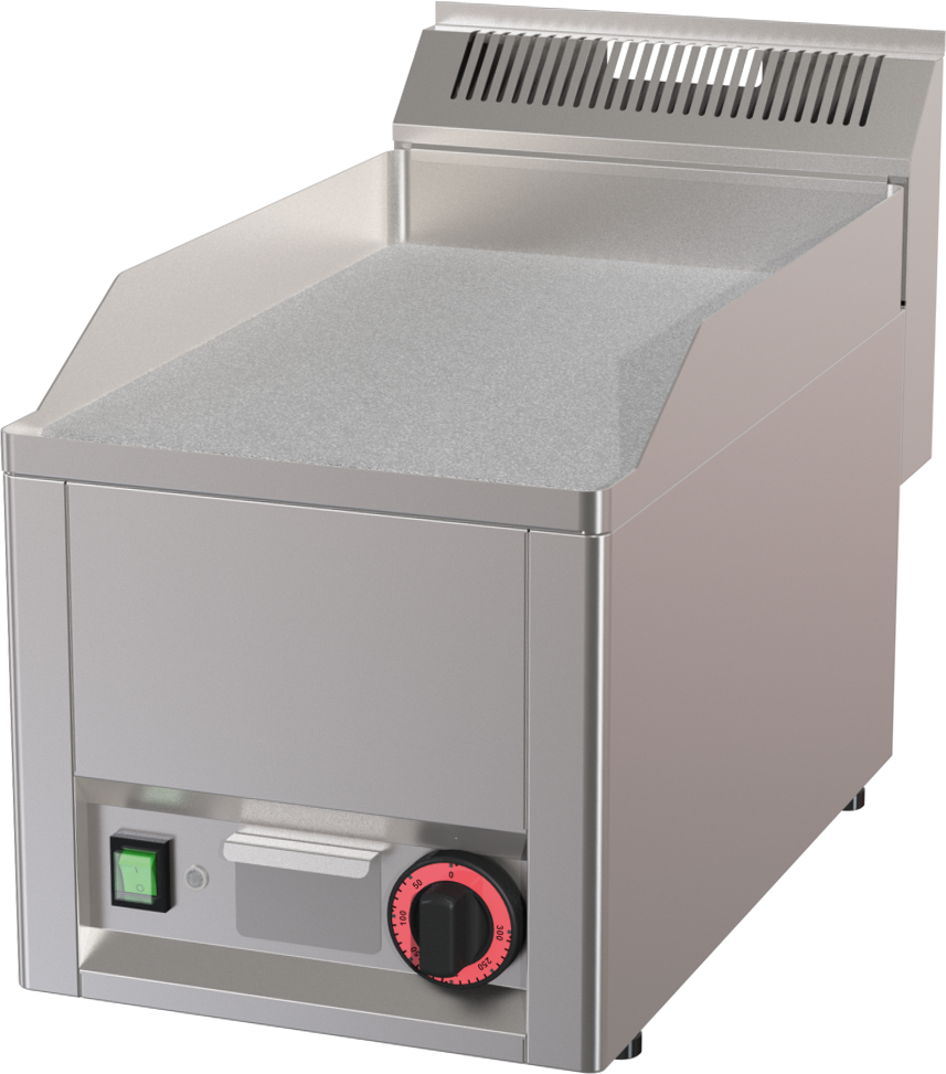 KBS Gastrotechnik Elektro-Grillplatte 1 Heizzone Grillfläche glatt hartverchromt Auftischgerät
