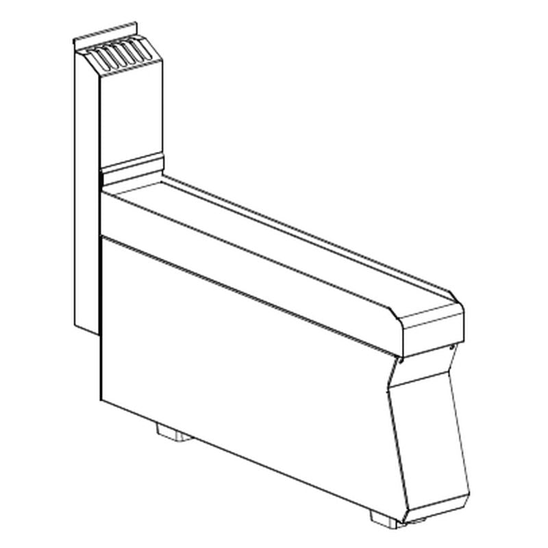KBS Gastrotechnik Neutralelement 100 mm breit ohne Schublade
