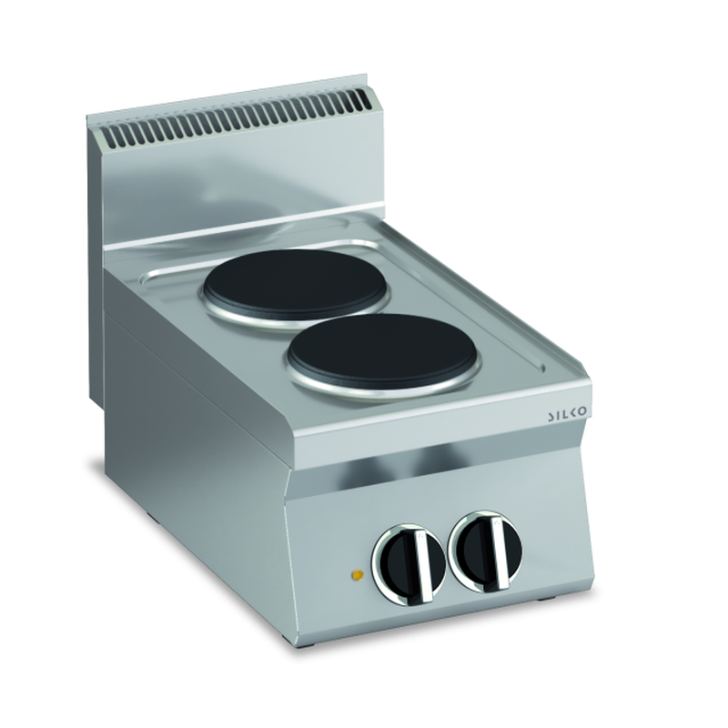 KBS Gastrotechnik Elektro-Kochfläche mit 2 runden Platten Tischgerät