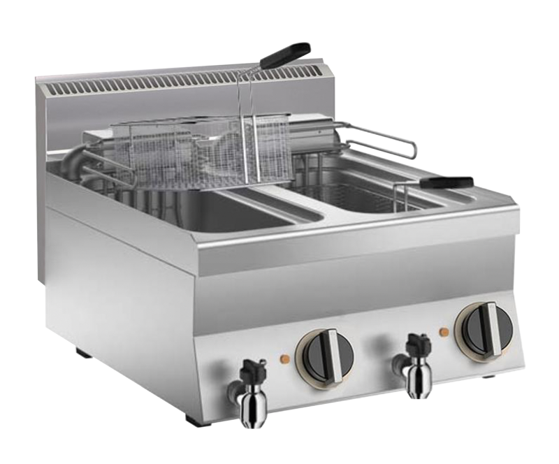 KBS Gastrotechnik Elektro Fritteuse 2 x 10 lt. 18kW Tischgerät