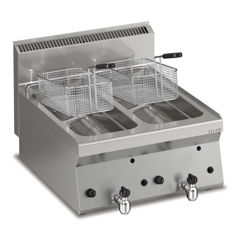 KBS Gastrotechnik Gas Fritteuse 2 x 8 lt. Tischgerät