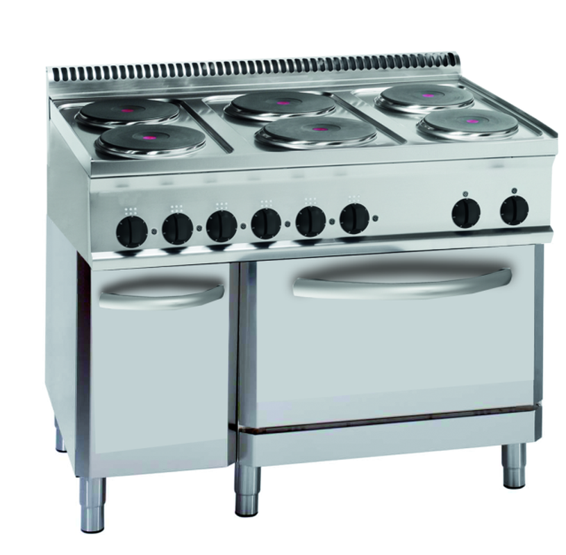 KBS Gastrotechnik Elektro-Herd 6 Platten Umluft-Elektro-Backofen