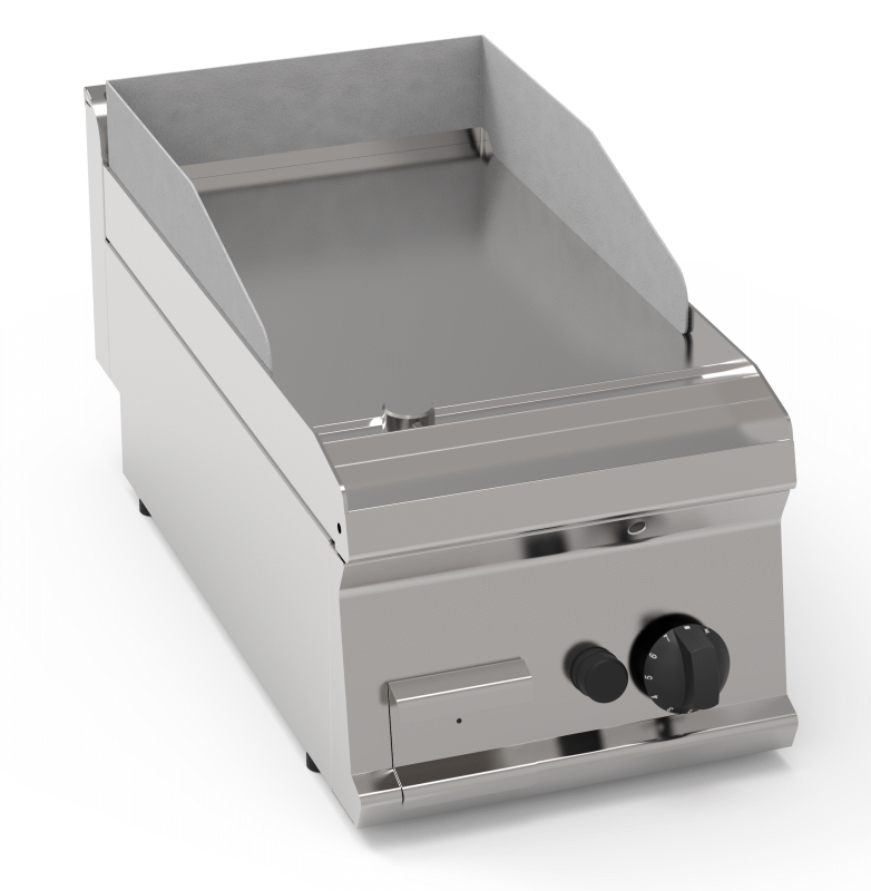 KBS Gastrotechnik Gas-Grillplatte glatt hartverchromt mit 1 Heizzone Tischgerät
