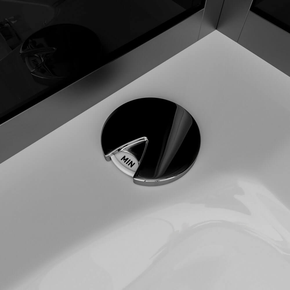 Home Deluxe Dampfdusche mit Whirlpool ALLIN 4IN1 - 170 x 90 Schwarz Links