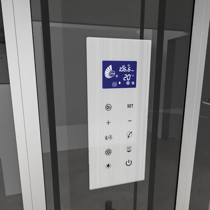 Home Deluxe Dampfdusche mit Whirlpool ALLIN 4IN1 - 170 x 90 Schwarz Links