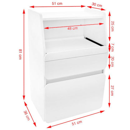 ActiveShop Azzurro Midi Schrank 970 weiß +