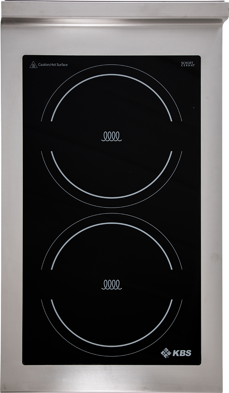 KBS Gastrotechnik Induktion-Auftischkochfläche 2 Kochzonen 2x 5KW