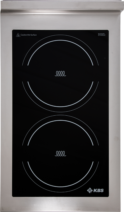 KBS Gastrotechnik Induktion-Auftischkochfläche 2 Kochzonen 2x 5KW