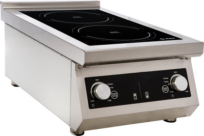 KBS Gastrotechnik Induktion-Auftischkochfläche 2 Kochzonen 2x 5KW